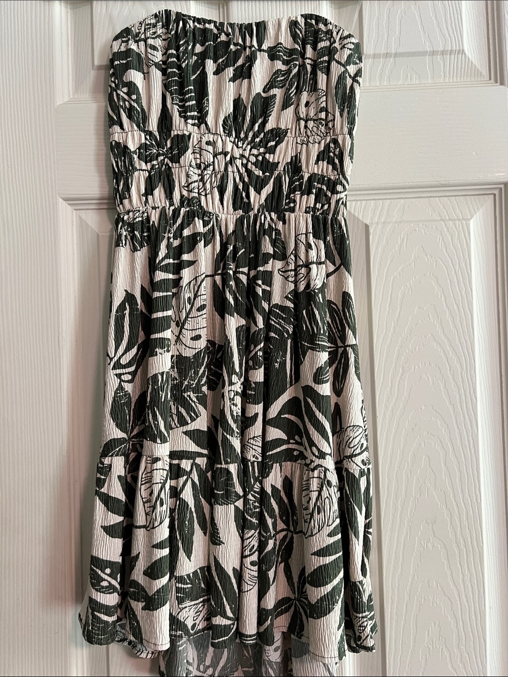 Windsor Black and White Strapless Mini Dress